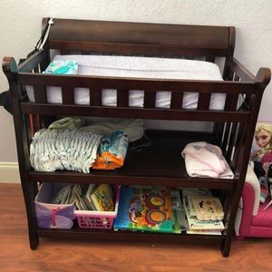 Cherry Wood Changing Table